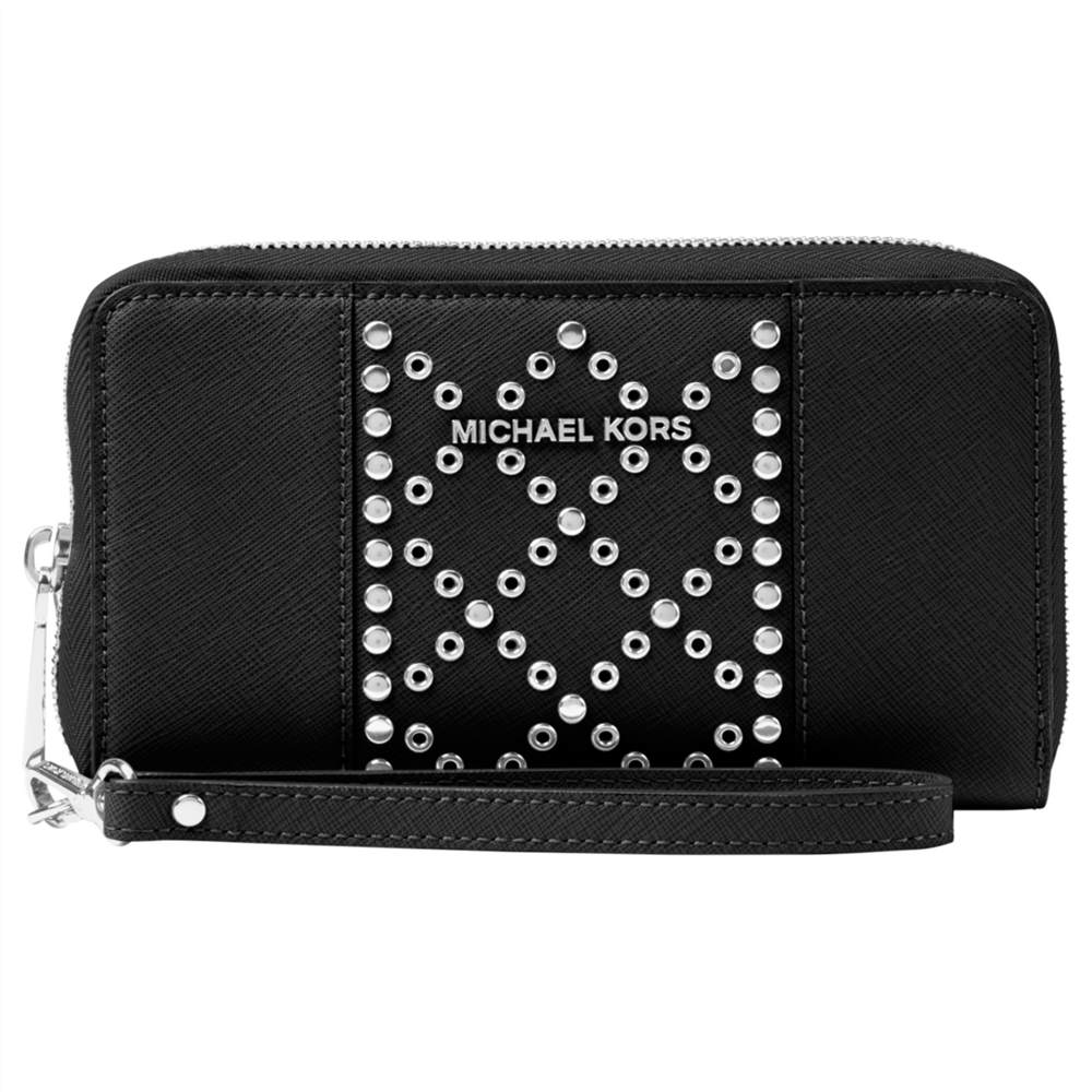 MICHAEL Michael Kors Mercer Leather Stud Multi-Function Purse Black MICHAEL Michael Kors Purses MICHAEL Michael Kors Mercer Leather Stud Multi-Function Purse Black MICHAEL Michael Kors Purses