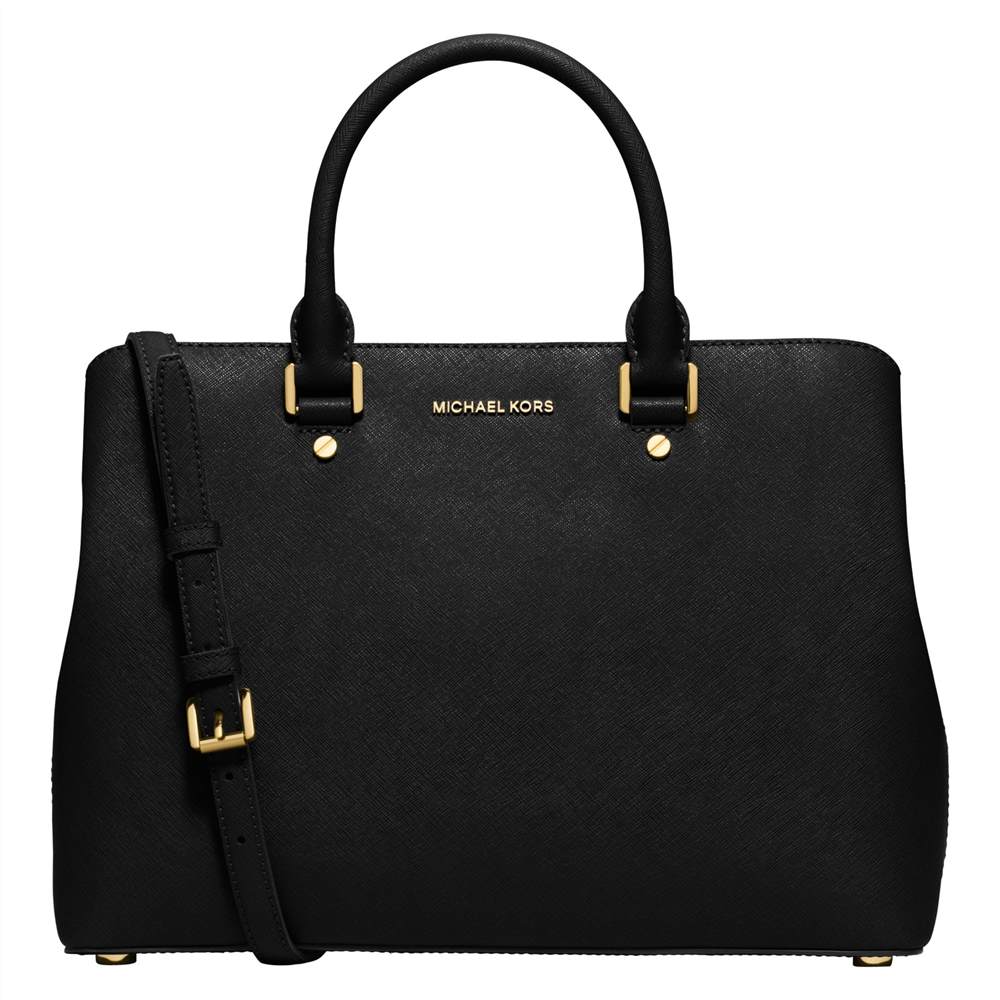 MICHAEL Michael Kors Savannah Large Leather SatchelBlack MICHAEL Michael Kors Handbags
