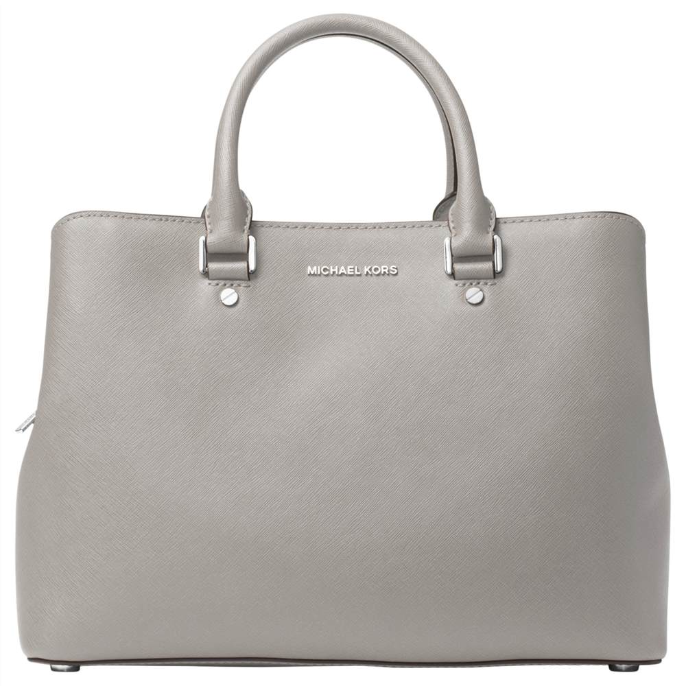 MICHAEL Michael Kors Savannah Leather SatchelPearl Grey MICHAEL Michael Kors Handbags MICHAEL Michael Kors Savannah Leather SatchelPearl Grey MICHAEL Michael Kors Handbags