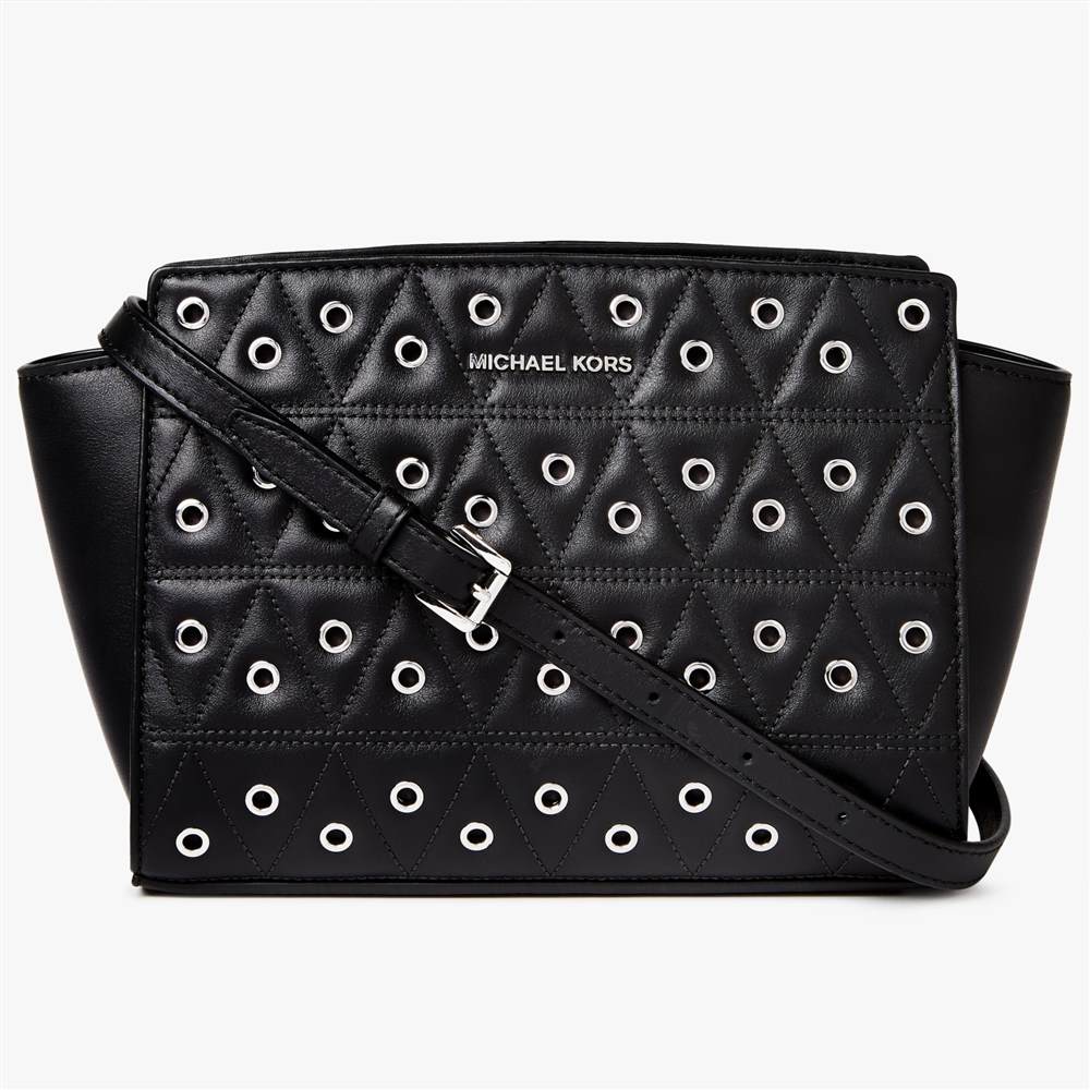 MICHAEL Michael Kors Selma Stud Leather Messenger Bag Black MICHAEL Michael Kors Handbags MICHAEL Michael Kors Selma Stud Leather Messenger Bag Black MICHAEL Michael Kors Handbags