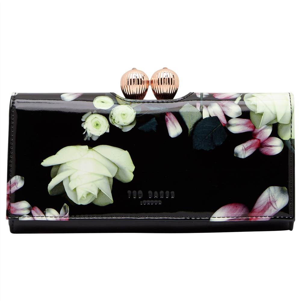 Marcco Kensington Floral Leather Matinee Purse Black Ted Baker Purses Marcco Kensington Floral Leather Matinee Purse Black Ted Baker Purses