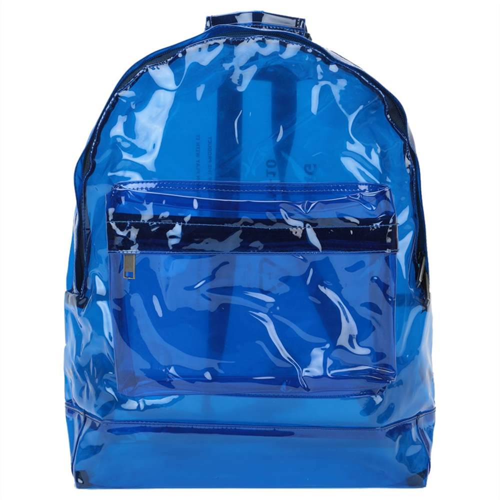 Mi-Pac Classic Transparent Backpack Blue Mi-Pac Handbags Mi-Pac Classic Transparent Backpack Blue Mi-Pac Handbags