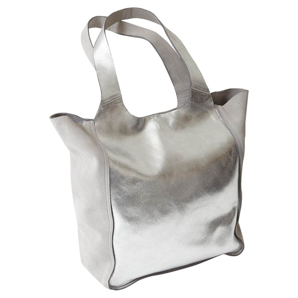 Mint Velvet Erin Metallic Slouchy Shopper Silver Mint Velvet Handbags Mint Velvet Erin Metallic Slouchy Shopper Silver Mint Velvet Handbags