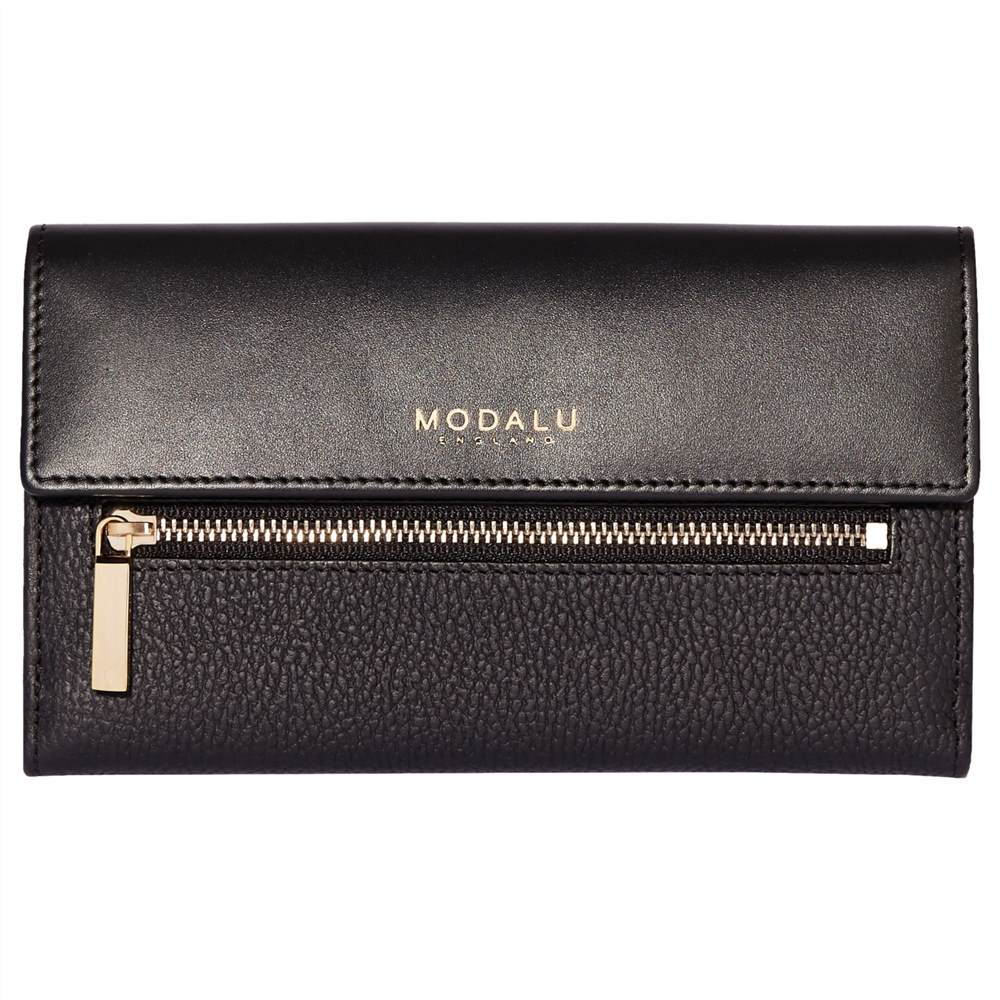 Modalu Erin Leather Continental WalletBlack Modalu Purses Modalu Erin Leather Continental WalletBlack Modalu Purses