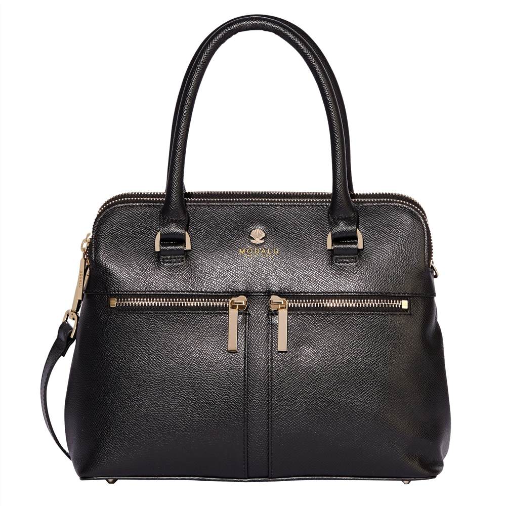 Modalu Pippa Small Leather Grab Bag Black Modalu Handbags Modalu Pippa Small Leather Grab Bag Black Modalu Handbags