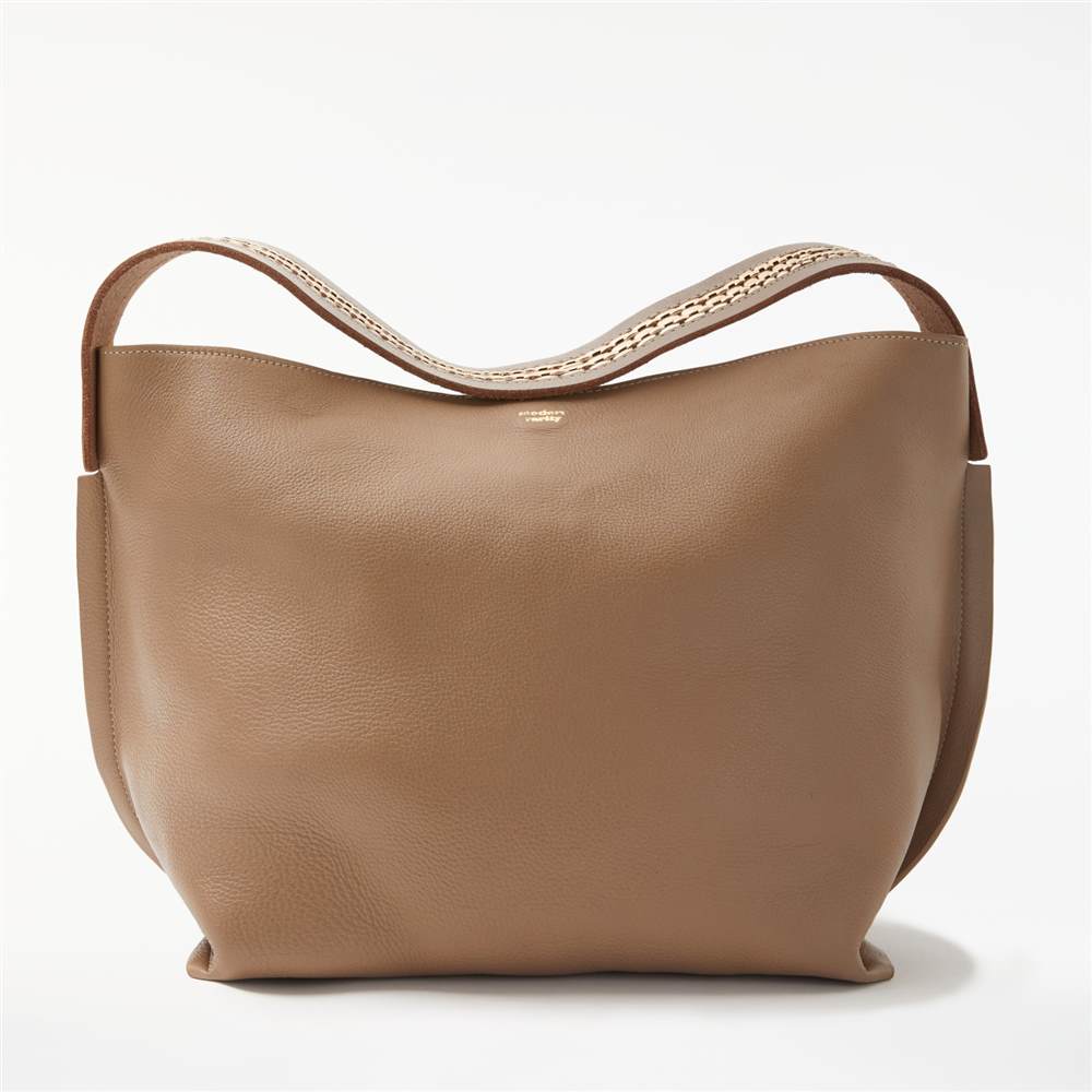 Modern Rarity Leesi Leather Shoulder Bag Taupe Modern Rarity Handbags Modern Rarity Leesi Leather Shoulder Bag Taupe Modern Rarity Handbags