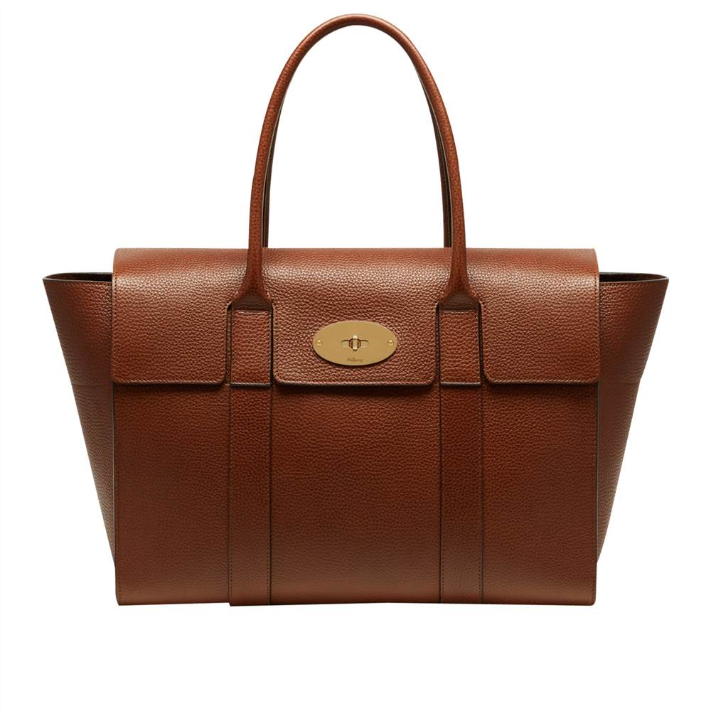 Mulberry Bayswater New Classic Natural Grain Leather BagOak Mulberry Handbags