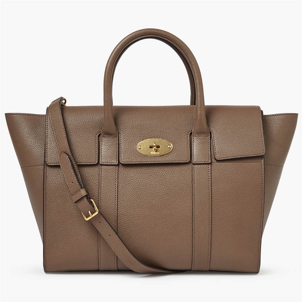 Mulberry Bayswater Small Classic Grain Leather Strap Bag Clay Mulberry Handbags Mulberry Bayswater Small Classic Grain Leather Strap Bag Clay Mulberry Handbags