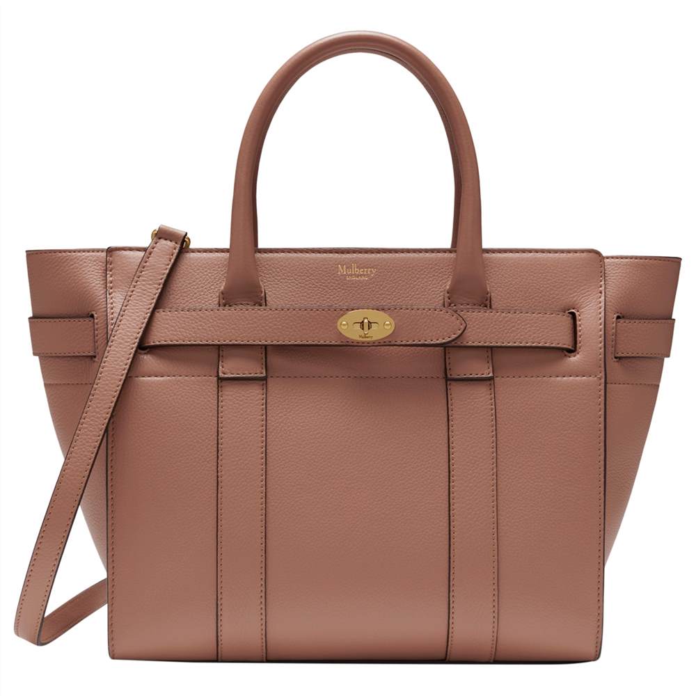 Mulberry Bayswater Small Classic Grain Leather Zipped BagBlush Mulberry Handbags Mulberry Bayswater Small Classic Grain Leather Zipped BagBlush Mulberry Handbags