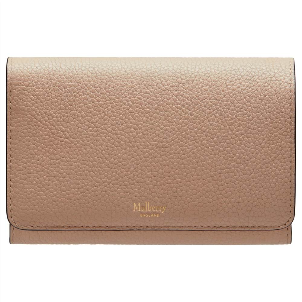 Mulberry Continental Medium Leather French WalletRosewater Mulberry Purses