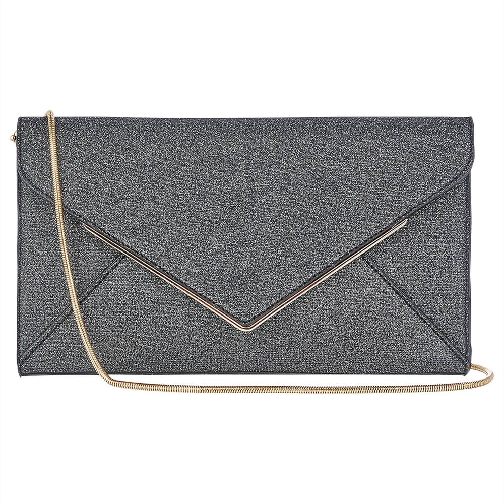 Oasis Glitter Envelope Clutch Bag Metallic Pewter Oasis Handbags Oasis Glitter Envelope Clutch Bag Metallic Pewter Oasis Handbags