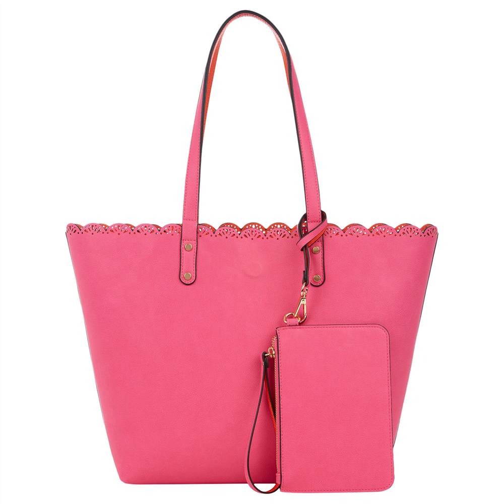 Oasis Skye Scallop Shopper BagMid Pink Oasis Handbags Oasis Skye Scallop Shopper BagMid Pink Oasis Handbags