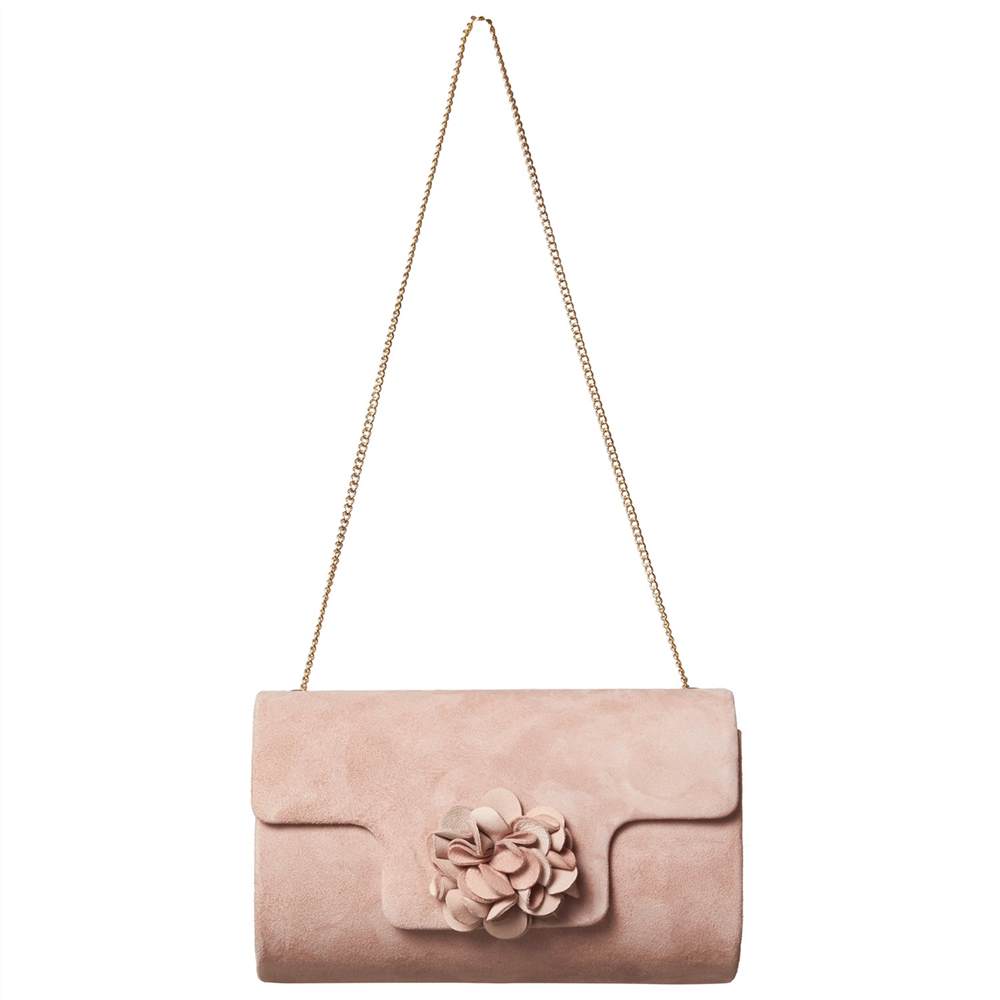 Phase Eight Petal Suede Clutch Bag Rose Phase Eight Handbags Phase Eight Petal Suede Clutch Bag Rose Phase Eight Handbags