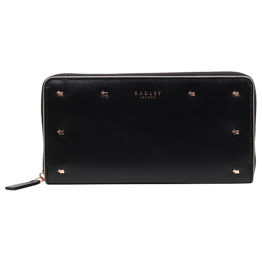 Radley Arlington Street Leather Studded Matinee Purse Black Radley Purses