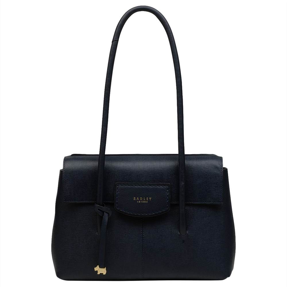Radley Burnham Beaches Leather Medium Tote BagNavy Radley Handbags Radley Burnham Beaches Leather Medium Tote BagNavy Radley Handbags