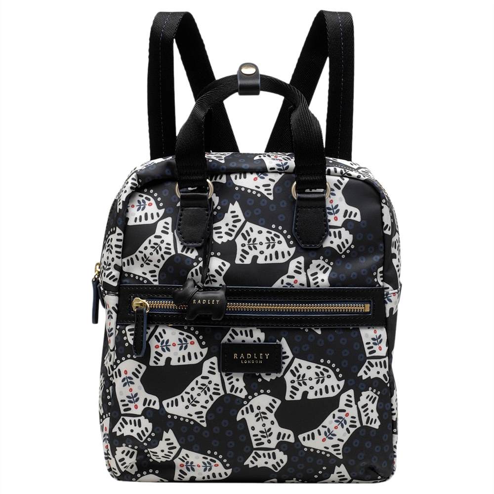 Radley Folk Dog Fabric Medium Backpack Radley Handbags