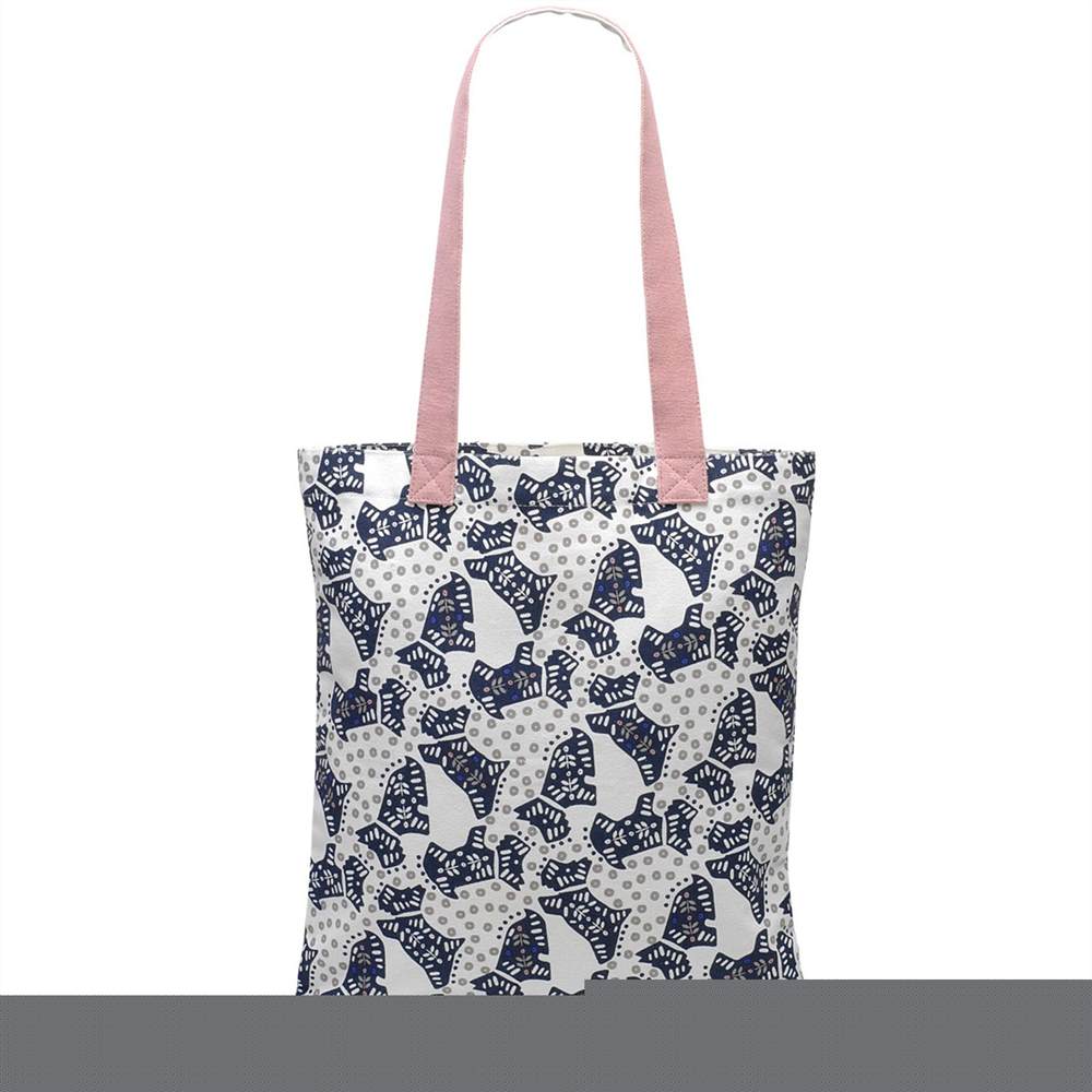 Radley Folk Dog Fabric Tote Bag Natural Radley Handbags