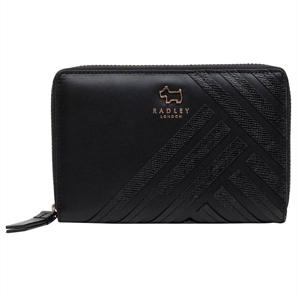 Radley Harper Street Leather Medium Zip-Around PurseBlack Radley Purses
