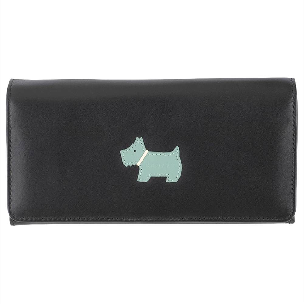 Radley Heritage Dog Leather Flapover Matinee Purse Black Radley Purses Radley Heritage Dog Leather Flapover Matinee Purse Black Radley Purses