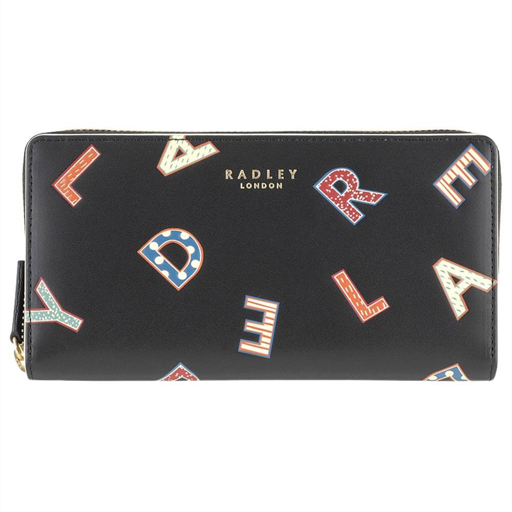 Radley Letters Leather Large Matinee Purse Black Radley Purses Radley Letters Leather Large Matinee Purse Black Radley Purses