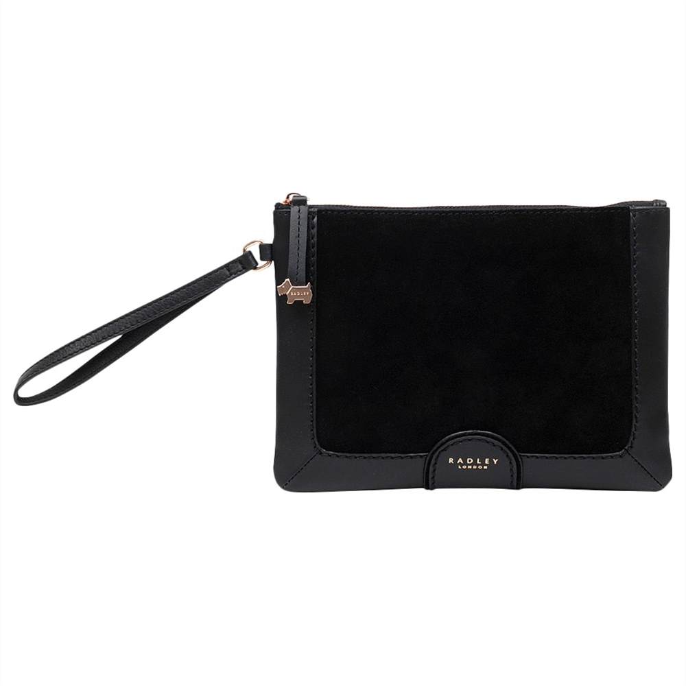 Radley Linton Street Leather Wristlet Clutch Bag Black Radley Handbags
