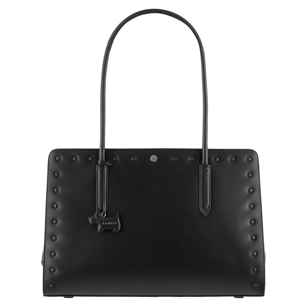 Radley Liverpool Street Leather Large Stud Tote Black Radley Handbags Radley Liverpool Street Leather Large Stud Tote Black Radley Handbags