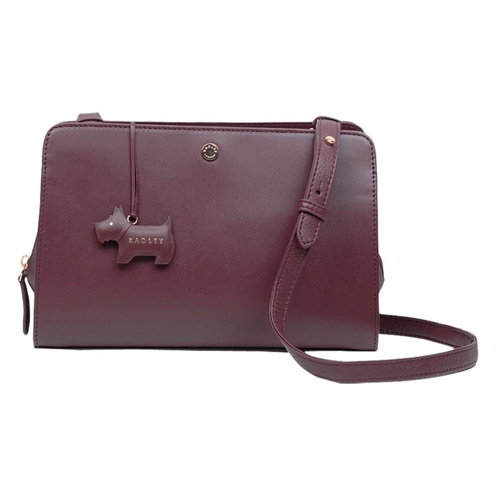 Radley Liverpool Street Leather Medium Cross Body BagBurgundy Radley Handbags Radley Liverpool Street Leather Medium Cross Body BagBurgundy Radley Handbags