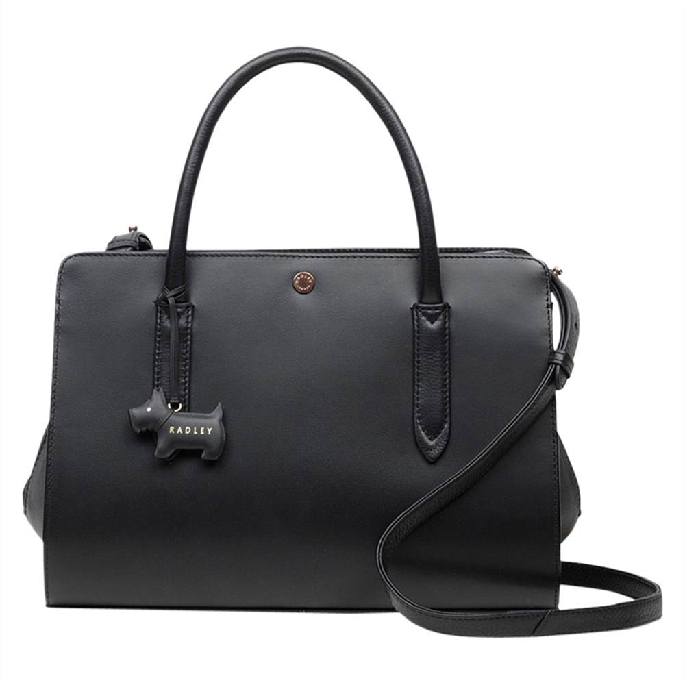 Radley Liverpool Street Medium Leather Grab Bag Black Radley Handbags Radley Liverpool Street Medium Leather Grab Bag Black Radley Handbags