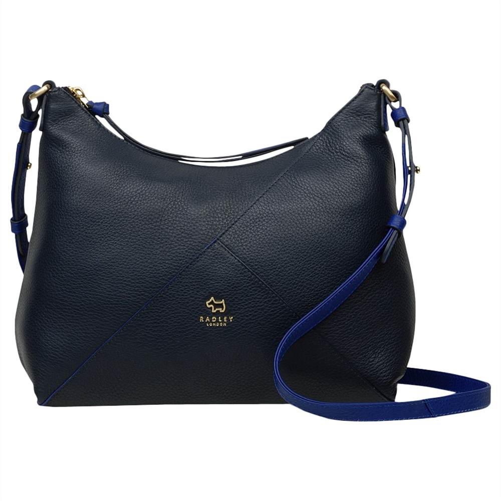 Radley Oxleas Medium Leather Ziptop Cross Body BagBlue Radley Handbags