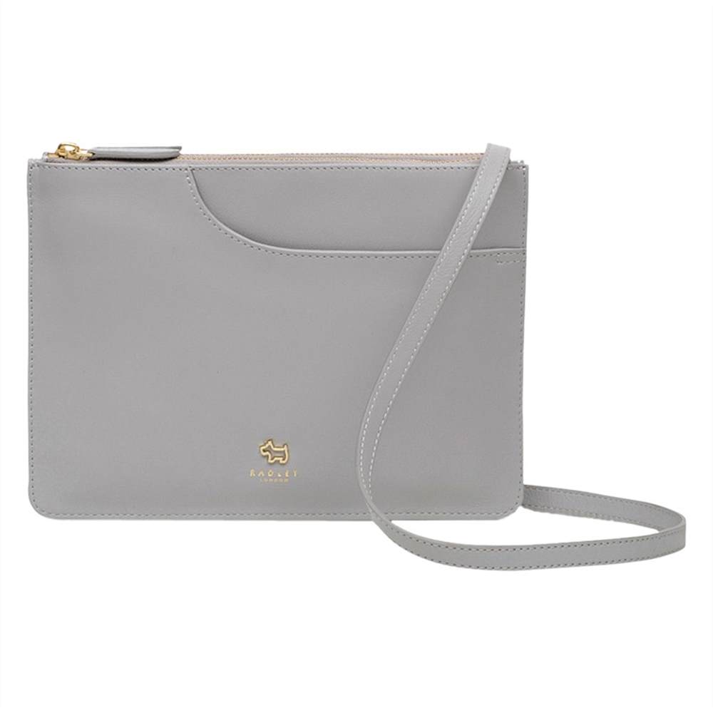 Radley Pocket Leather Medium Cross Body Bag Grey Radley Handbags