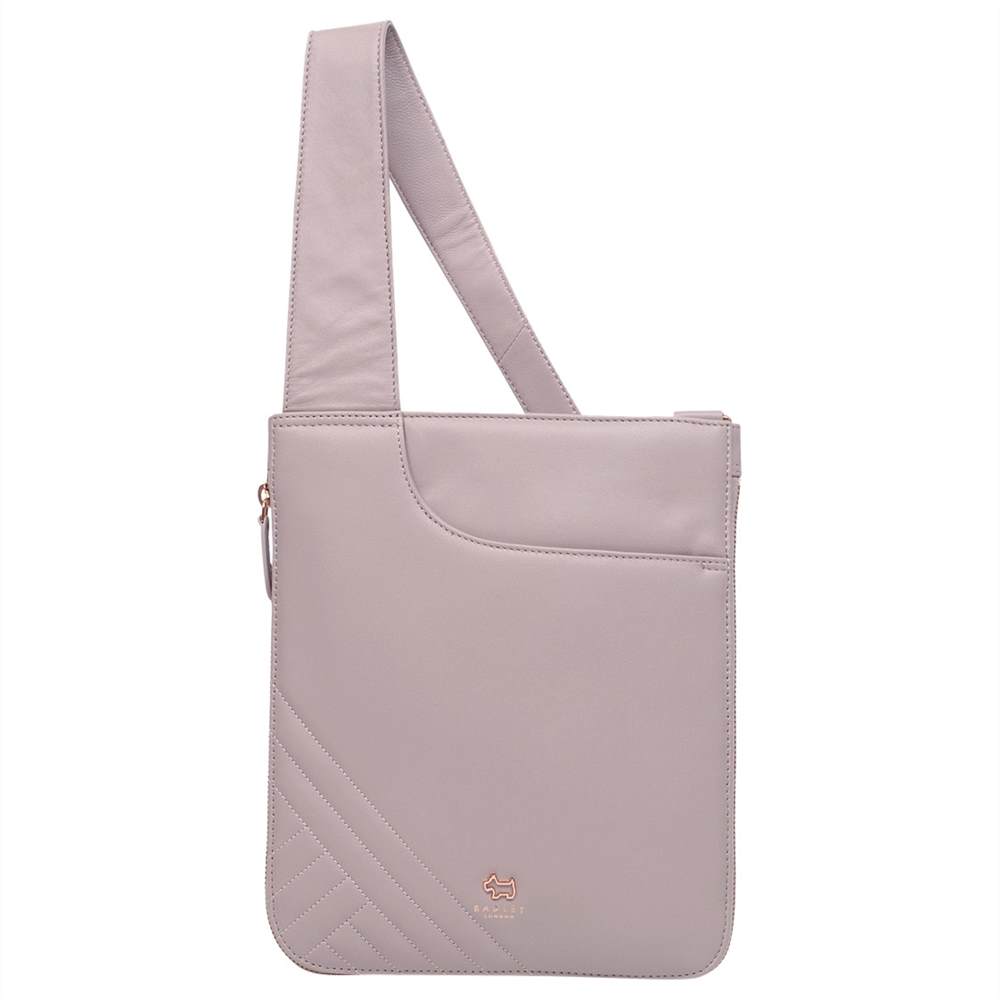 Radley Pockets Leather Quilted Cross Body Bag Taupe Radley Handbags