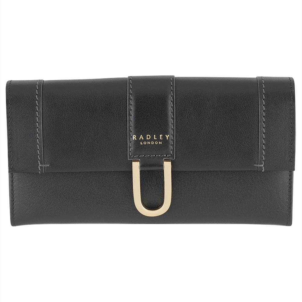 Radley Primrose Hill Leather Large Matinee PurseBlack Radley Purses