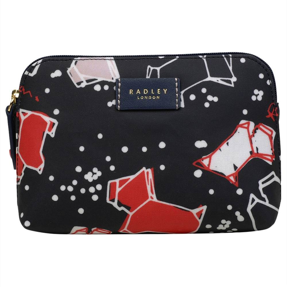 Radley Speckle Dog Small Zip-Top Pouch Purse Ink Radley Purses