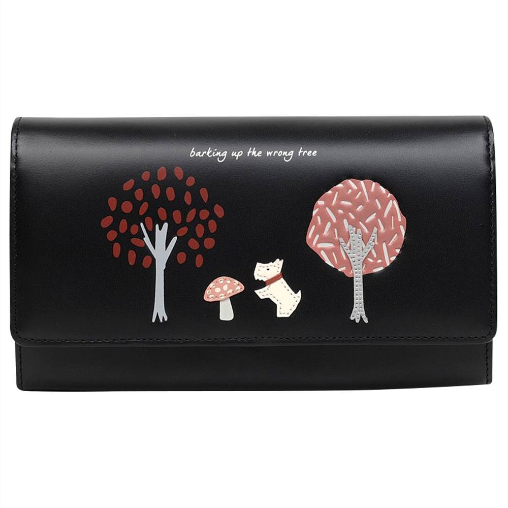 Radley The Wrong Tree Leather Large Flapover Matinee PurseBlack Radley Purses Radley The Wrong Tree Leather Large Flapover Matinee PurseBlack Radley Purses