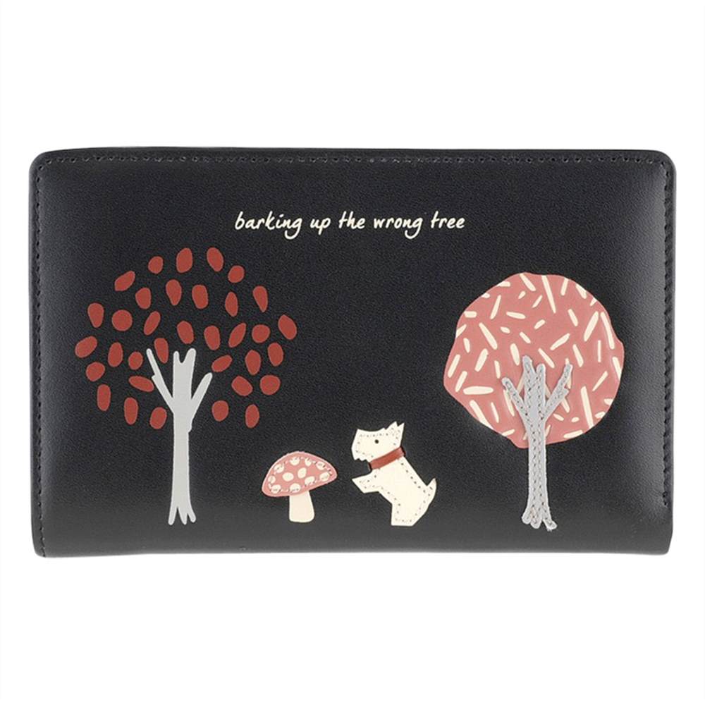 Radley The Wrong Tree Leather Medium PurseBlack Radley Purses