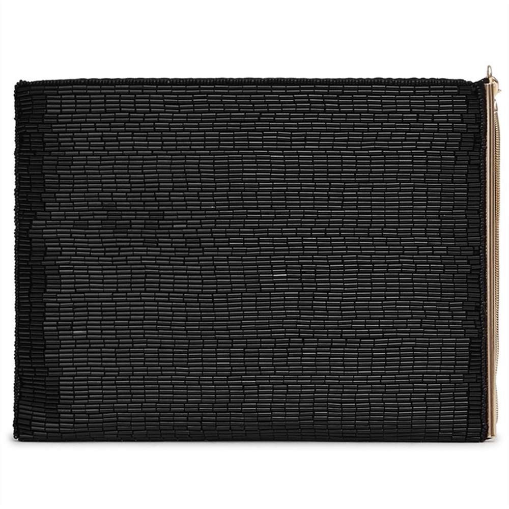mulberry pouch purse : adelina court shoes lk bennettReiss Christy Long Beaded Clutch Bag Black Reiss Handbags