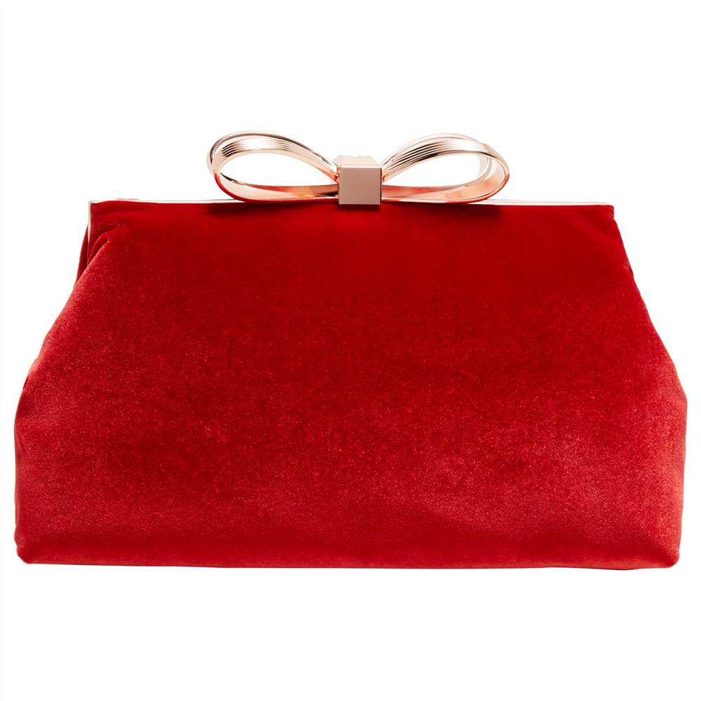 Ted Baker Cena Bow Evening Clutch BagBright Red Ted Baker Handbags Ted Baker Cena Bow Evening Clutch BagBright Red Ted Baker Handbags