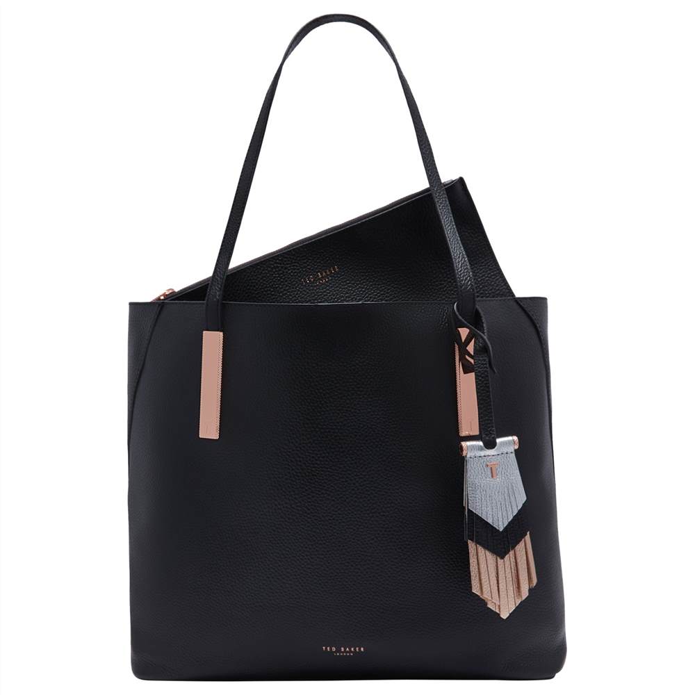 Ted Baker Deeliah Tassel Leather Shopper Bag Black Ted Baker Handbags Ted Baker Deeliah Tassel Leather Shopper Bag Black Ted Baker Handbags
