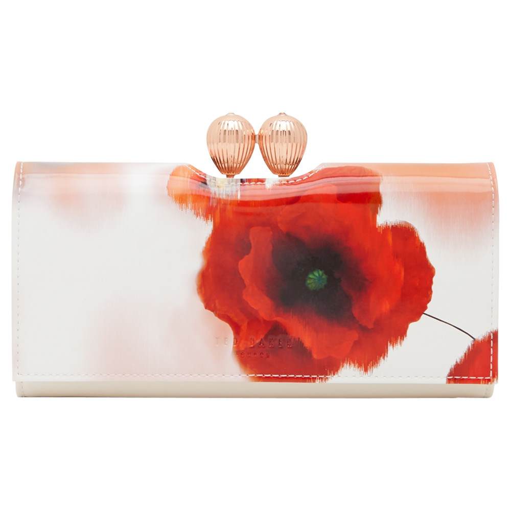 Ted Baker Dolcie Playful Poppy Leather Matinee Purse Mid Red Ted Baker Purses