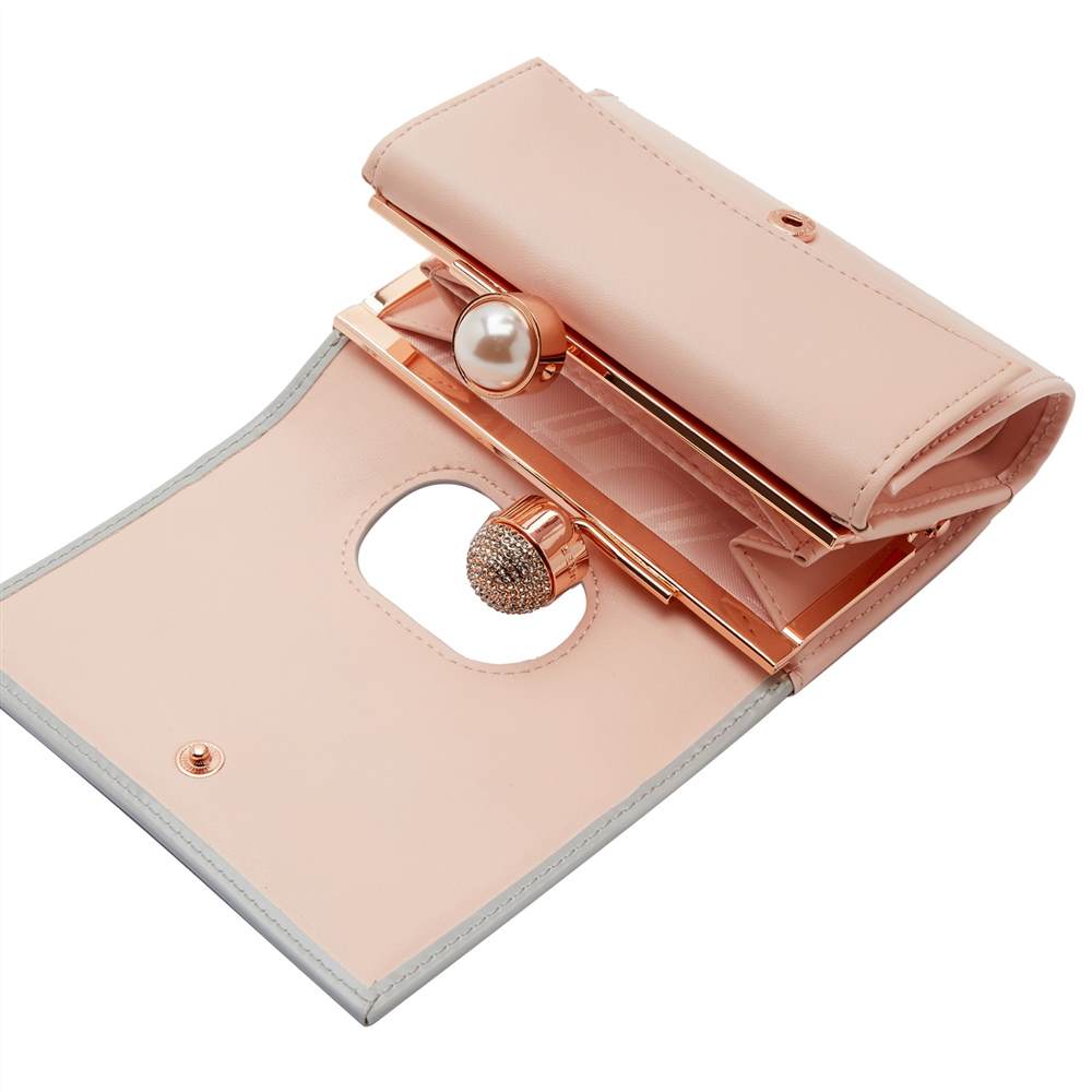 mulberry clutch sale : michael kors jem daleyTed Baker Emmey Leather Small Pearl Bobble PurseLight Grey Ted Baker Purses