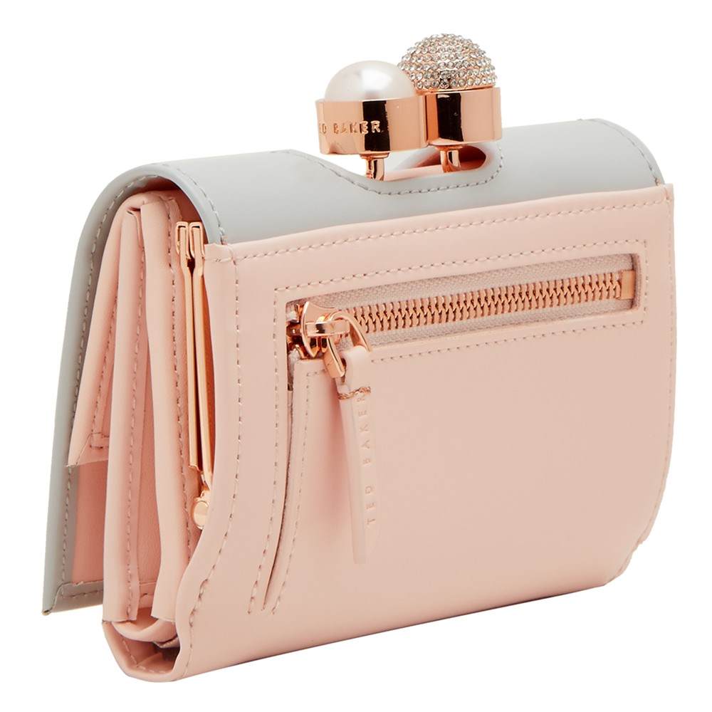 mulberry clutch sale : michael kors jem daleyTed Baker Emmey Leather Small Pearl Bobble PurseLight Grey Ted Baker Purses