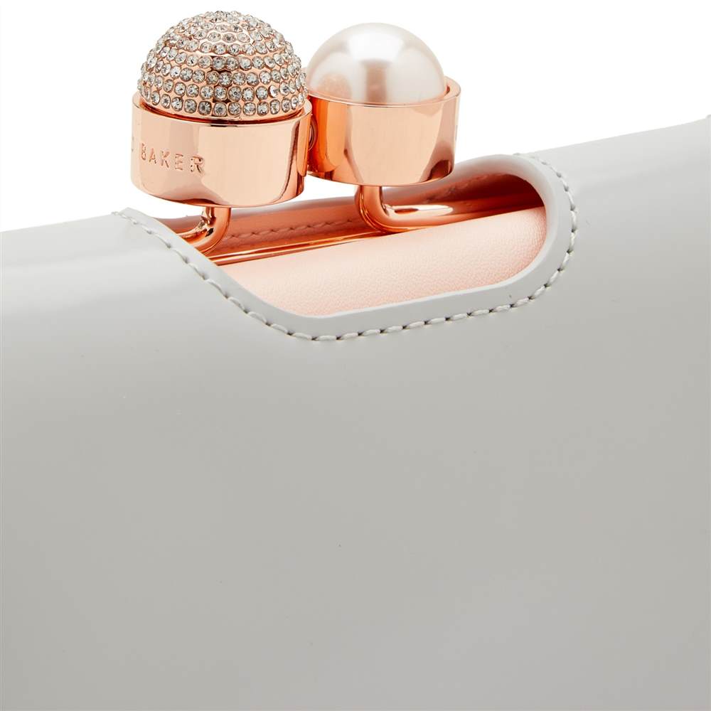mulberry clutch sale : michael kors jem daleyTed Baker Emmey Leather Small Pearl Bobble PurseLight Grey Ted Baker Purses