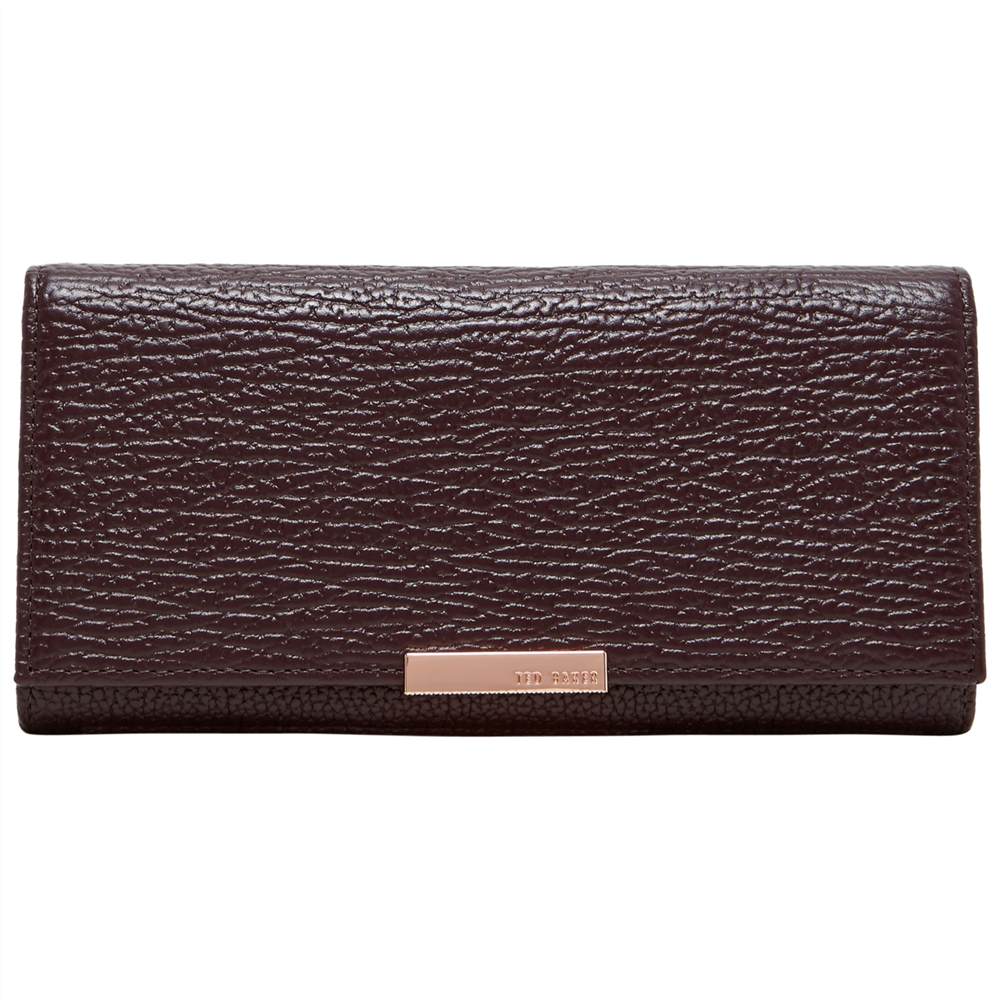 Ted Baker Heathhe Leather Matinee PurseMaroon Ted Baker Purses