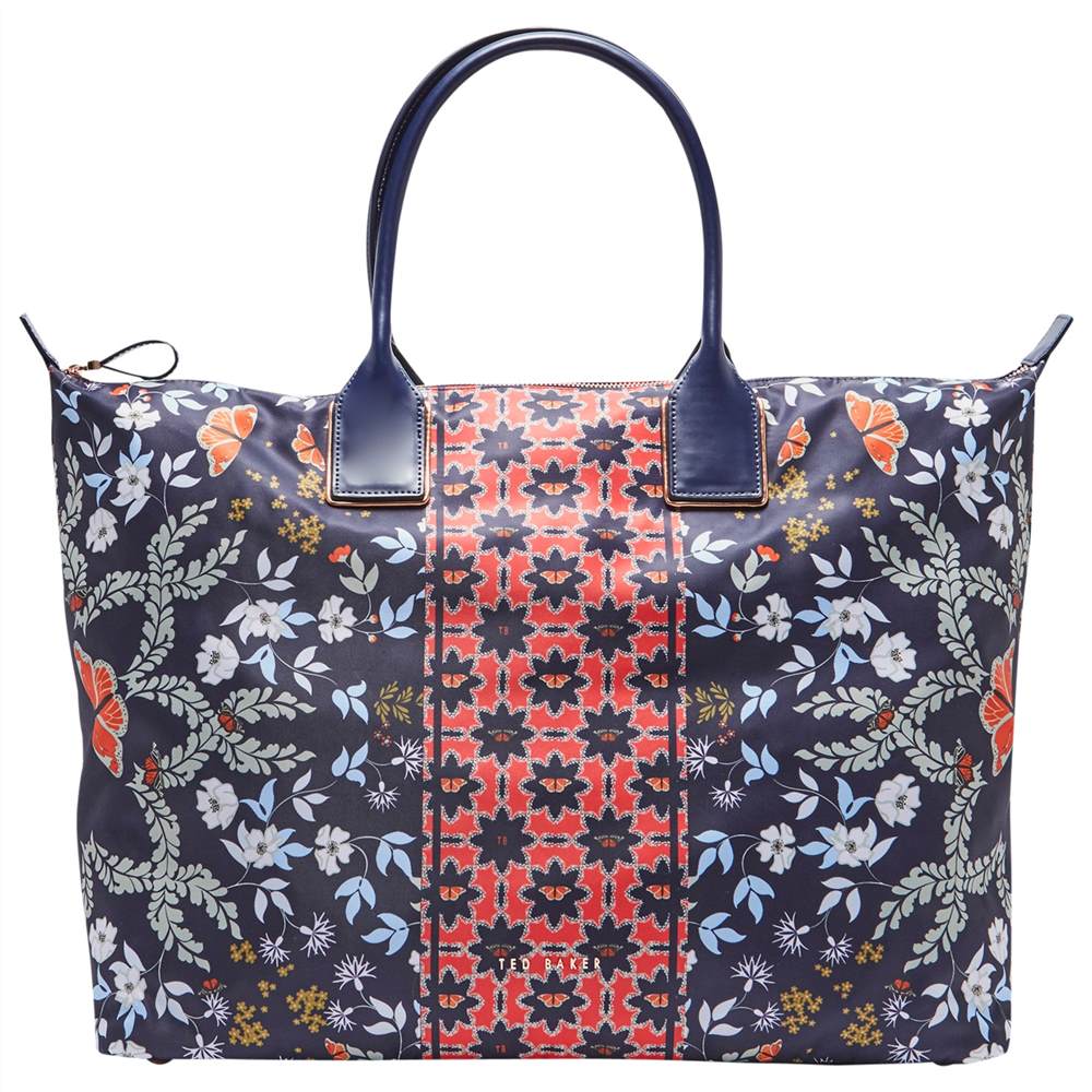 Ted Baker Khalil Kyoto Gardens Large Tote Bag Mid Blue Ted Baker Handbags Ted Baker Khalil Kyoto Gardens Large Tote Bag Mid Blue Ted Baker Handbags