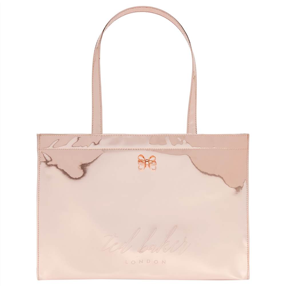 Ted Baker Laucon Mirrored E/W Icon Shopper BagRose Gold Ted Baker Handbags Ted Baker Laucon Mirrored E/W Icon Shopper BagRose Gold Ted Baker Handbags