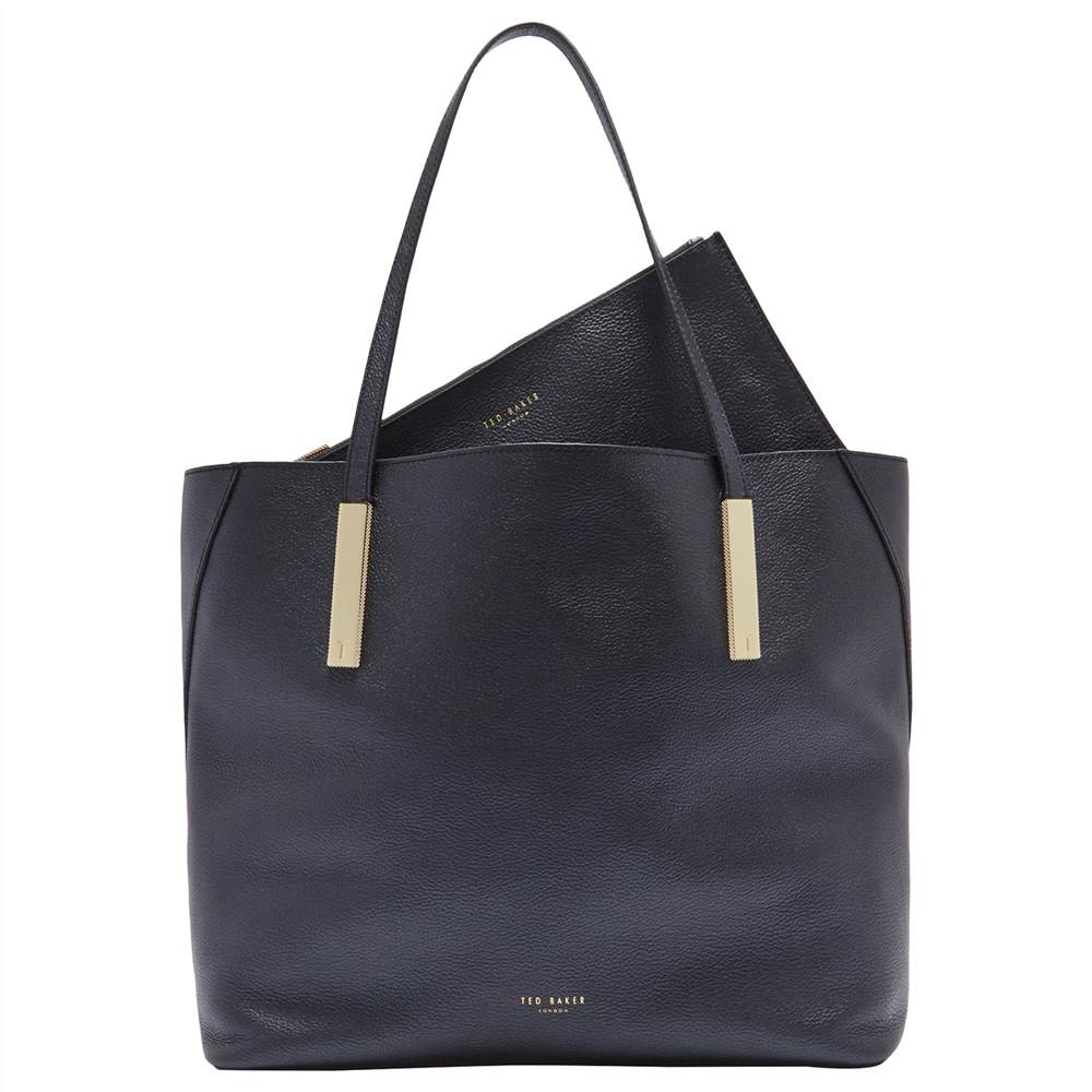 Ted Baker Lelexus Leather Bar Detail Shopper BagBlack Ted Baker Handbags Ted Baker Lelexus Leather Bar Detail Shopper BagBlack Ted Baker Handbags
