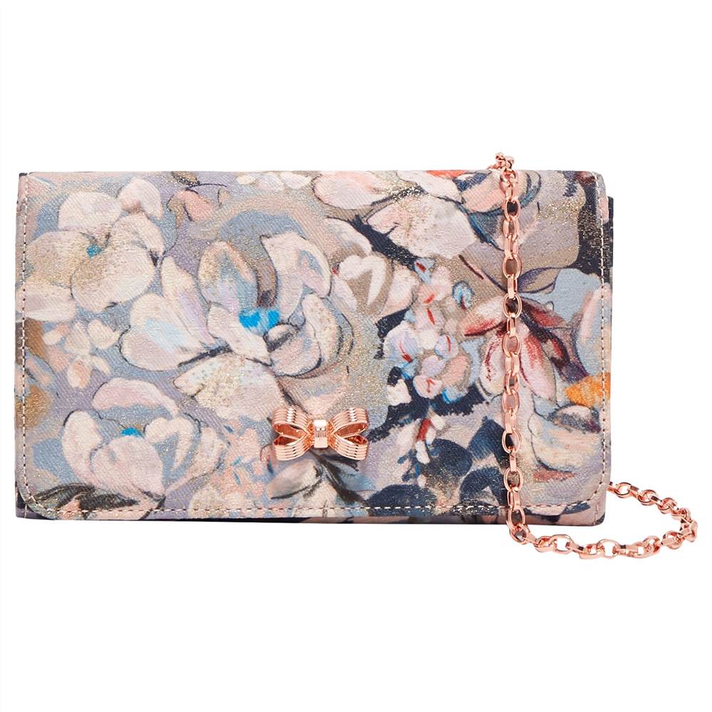 Ted Baker Maarta Jacquard Across Body Bag Light Grey Ted Baker Handbags