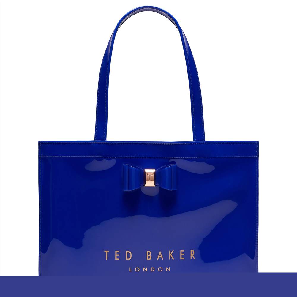 Ted Baker Madicon Bow Large Icon Shopper BagBright Blue Ted Baker Handbags