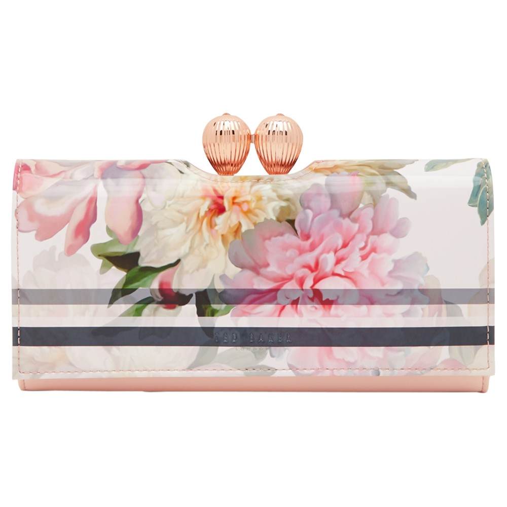 Ted Baker Mandie Painted Posie Leather Matinee Purse Baby Pink Ted Baker Handbags Ted Baker Mandie Painted Posie Leather Matinee Purse Baby Pink Ted Baker Handbags