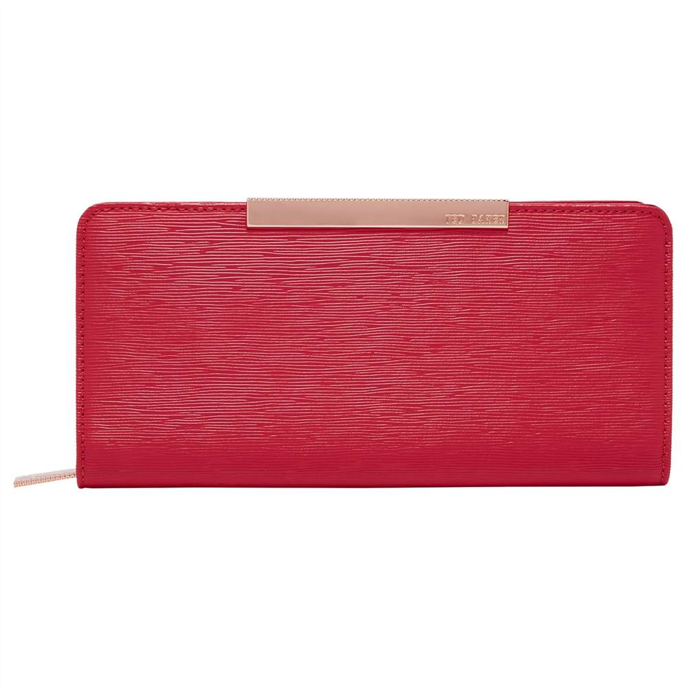 Ted Baker Marya Leather Textured Bar Matinee PurseDeep Pink Ted Baker Purses